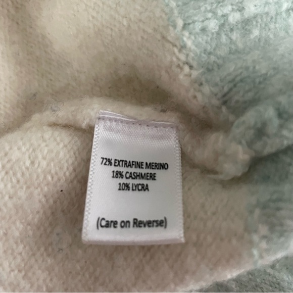 Joostricot LARGE stripes Wool Cashmere Crewneck sweater cropped warm dolman - Picture 5 of 7